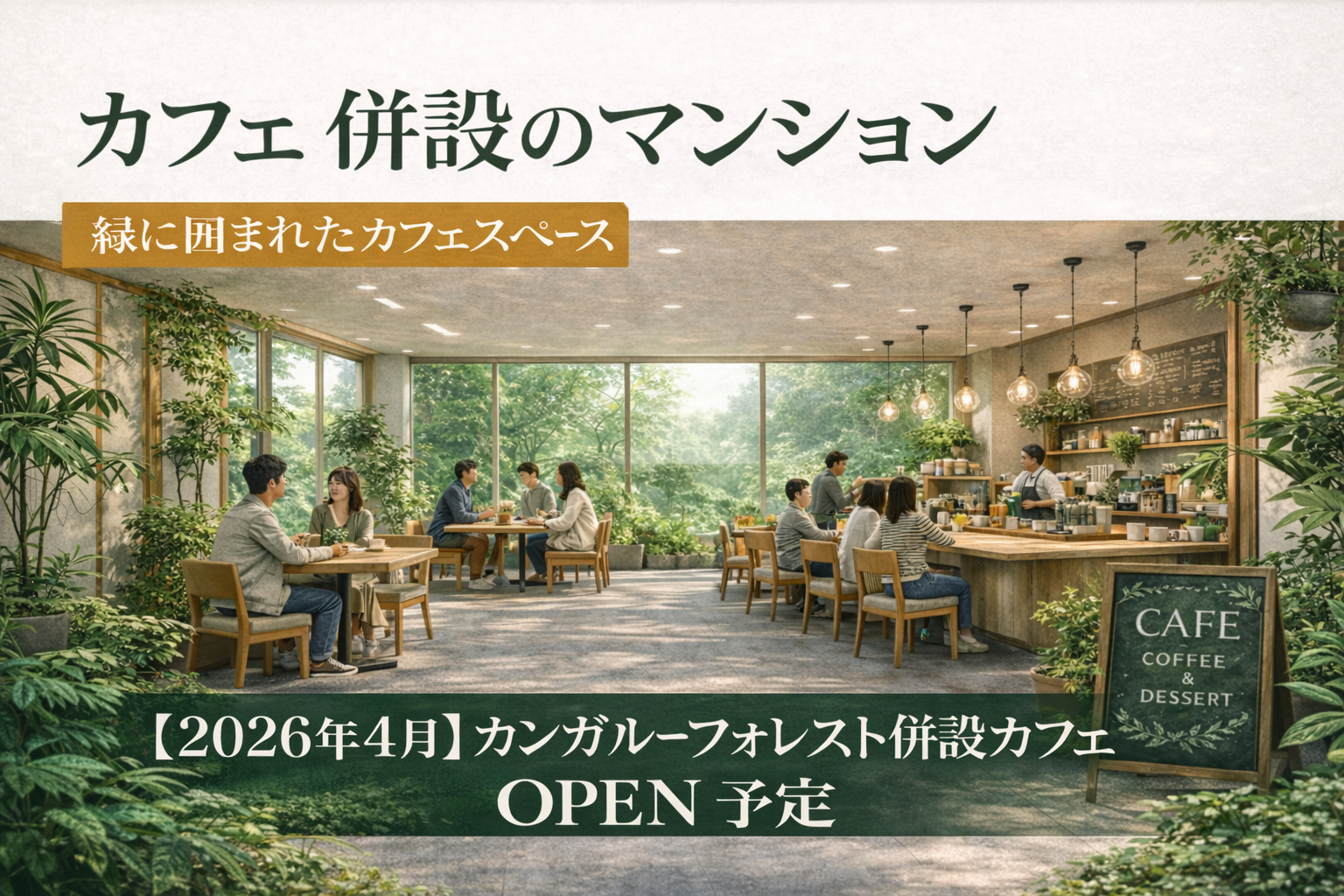 【2026年4月】カンガルーフォレスト併設カフェ OPEN予定